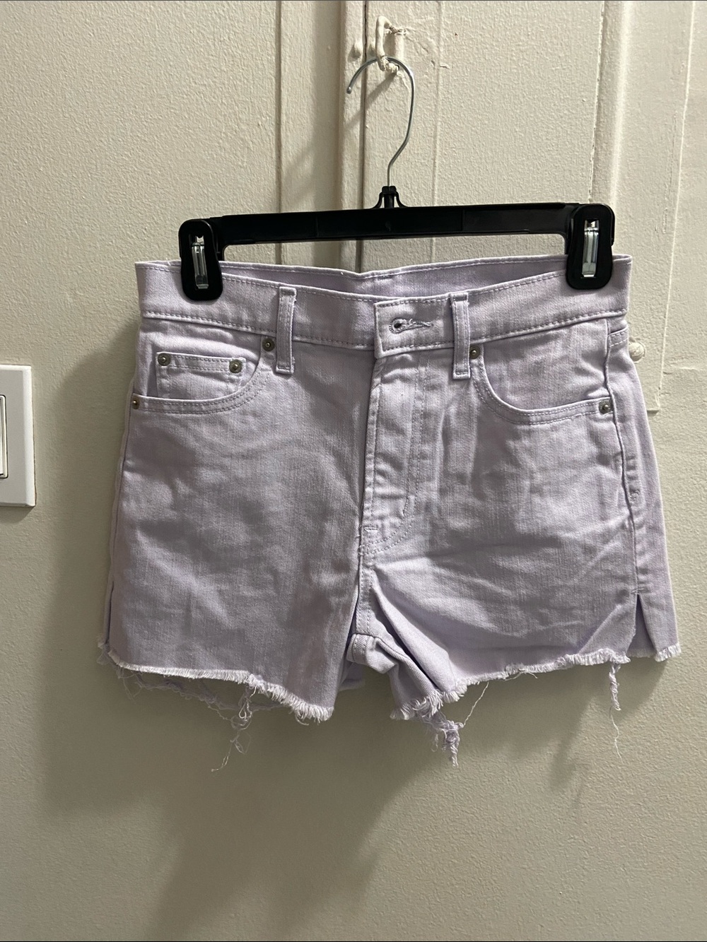 GAP Light Lavender Denim Cutoff Shorts